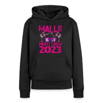 Malle Party Crew 2023 Partyurlaub - Frauen Premium Bio Hoodie - Schwarz - Vorne - Julia (174cm)