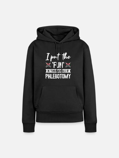 Phlebotomist Phlebotomie Krankenschwester Tech - Frauen Premium Bio Hoodie - Schwarz