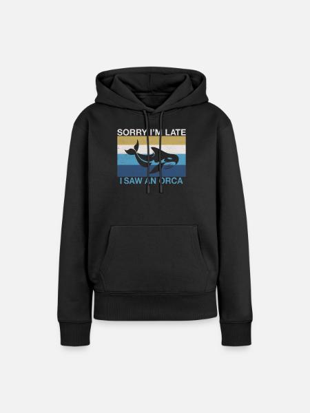 Orca Wal Geschenke - Frauen Premium Bio Hoodie - Schwarz