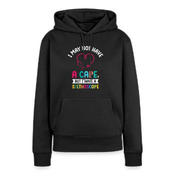 Schulkrankenschwester Medizinische Krankenpflege - Frauen Premium Bio Hoodie - Schwarz - Vorne - Julia (174cm)