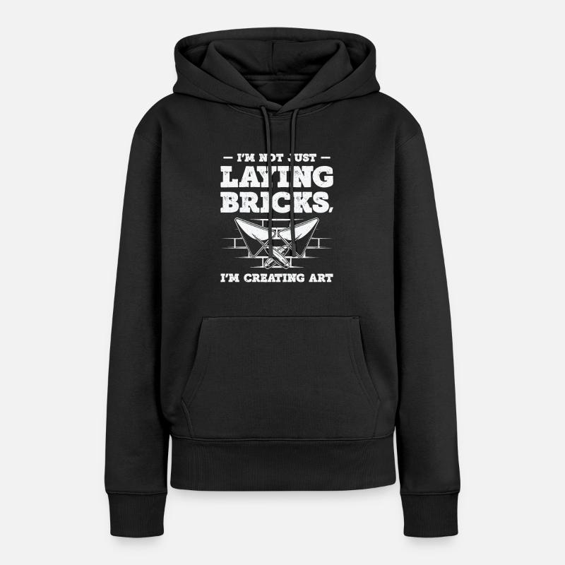 Bricklayer Brick Mason Masonry - Women’s Premium Organic Hoodie - black
