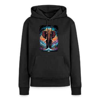 Mammut - Frauen Premium Bio Hoodie - Schwarz - Vorne - Julia (174cm)