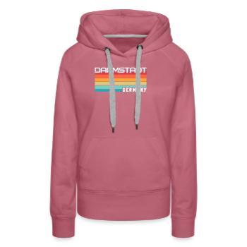 Darmstadter Darmstädter Darmstadt - Women’s Premium Organic Hoodie - mauve - Front - Isabella (175cm)