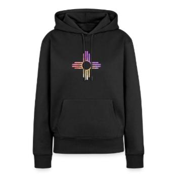 Mexiko - Frauen Premium Bio Hoodie - Schwarz - Vorne - Julia (174cm)