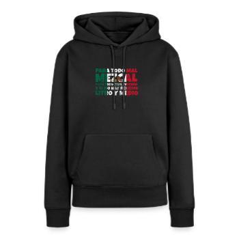 Mexiko - Frauen Premium Bio Hoodie - Schwarz - Vorne - Julia (174cm)