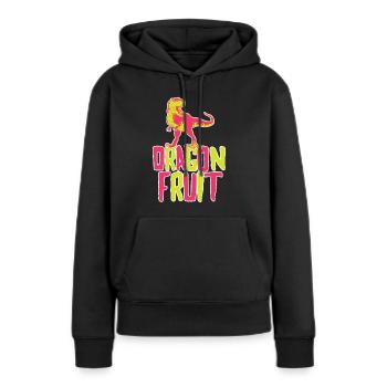 Dragon Fruit Dinosaur - Frauen Premium Bio Hoodie - Schwarz - Vorne - Julia (174cm)