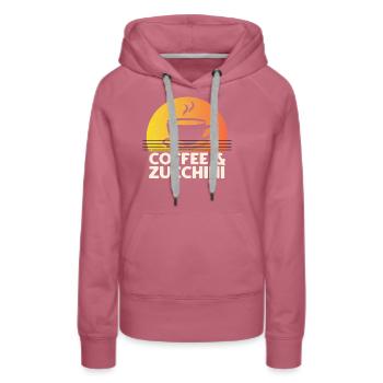 Cadeau VR de réalité virtuelle - Sweat à capuche Premium bio Femme - mauve - Devant - Isabella (175cm)