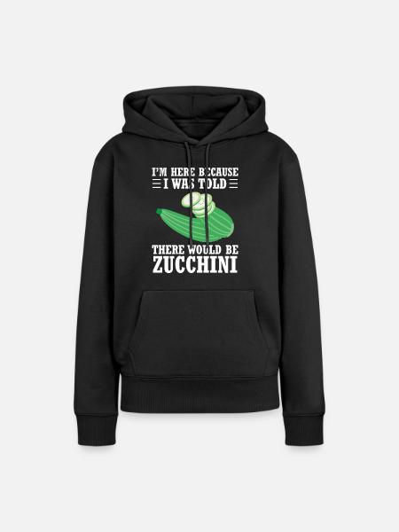Zucchini - Frauen Premium Bio Hoodie - Schwarz