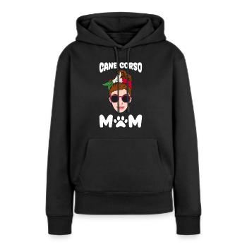 Cane Corso Mom - Women’s Premium Organic Hoodie - black - Front - Julia (174cm)