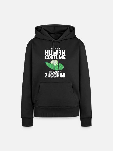 Zucchini - Frauen Premium Bio Hoodie - Schwarz