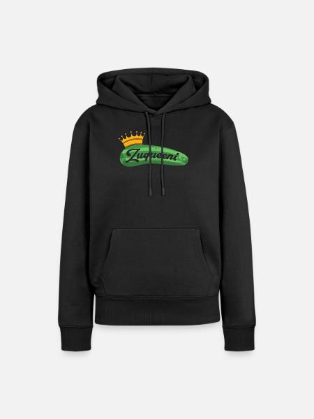 Zucchini - Frauen Premium Bio Hoodie - Schwarz
