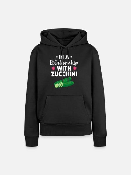 Zucchini - Frauen Premium Bio Hoodie - Schwarz