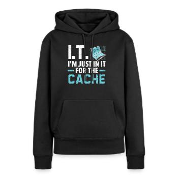 Je vous raconterais une blague sur UDP, mais d - Sweat à capuche Premium bio Femme - noir - Devant - Julia (174cm)