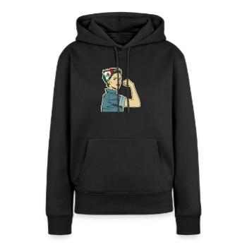 Cadeau de la nation mexicaine mexicaine - Sweat à capuche Premium bio Femme - noir - Devant - Julia (174cm)