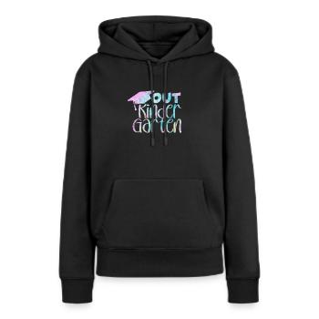 Kindergarten - Frauen Premium Bio Hoodie - Schwarz - Vorne - Julia (174cm)