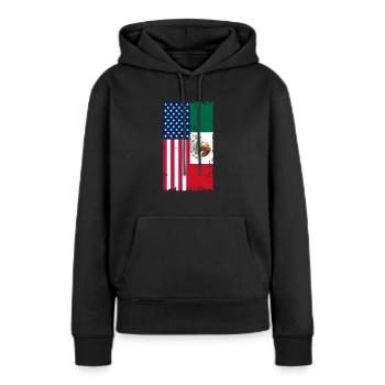 Cadeau de la nation mexicaine mexicaine - Sweat à capuche Premium bio Femme - noir - Devant - Julia (174cm)