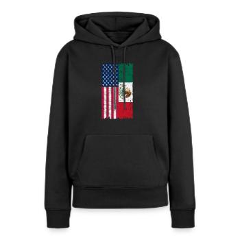 Mexiko - Frauen Premium Bio Hoodie - Schwarz - Vorne - Julia (174cm)