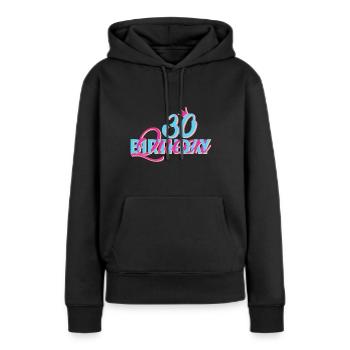 Birthday Queen 30 - Women’s Premium Organic Hoodie - black - Front - Julia (174cm)