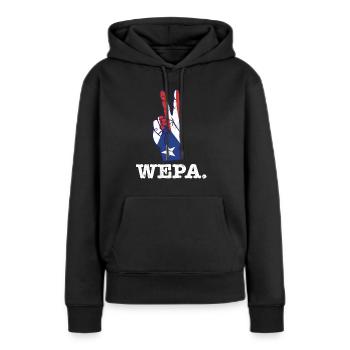 Fière fierté latino-portoricaine Latina Wepa - Sweat à capuche Premium bio Femme - noir - Devant - Julia (174cm)