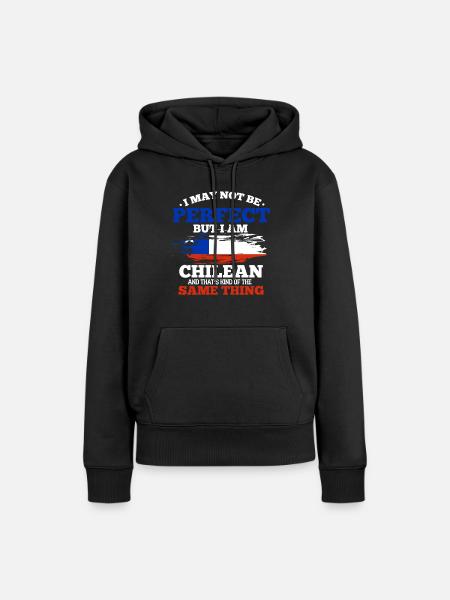 Chile - Frauen Premium Bio Hoodie - Schwarz