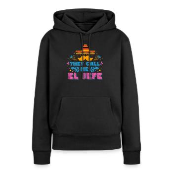 Cadeau de la nation mexicaine mexicaine - Sweat à capuche Premium bio Femme - noir - Devant - Julia (174cm)
