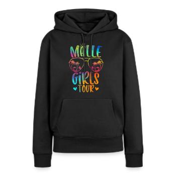Malle Girls Tour - Frauen Premium Bio Hoodie - Schwarz - Vorne - Julia (174cm)