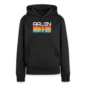 Aalenerin Aalener Aalen - Frauen Premium Bio Hoodie - Schwarz - Vorne - Julia (174cm)