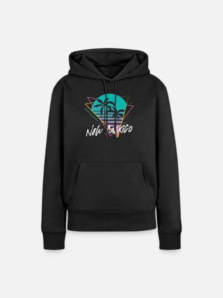 New Mexico - Frauen Premium Bio Hoodie - Schwarz