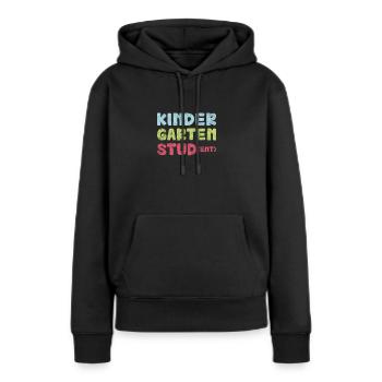 Kindergarten - Frauen Premium Bio Hoodie - Schwarz - Vorne - Julia (174cm)