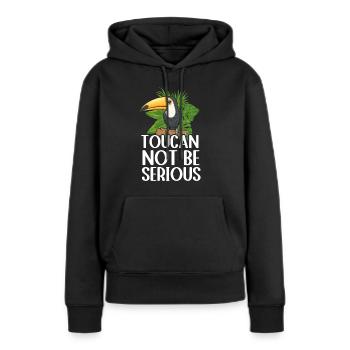 Tukan Vogel Regenwald - Frauen Premium Bio Hoodie - Schwarz - Vorne - Julia (174cm)