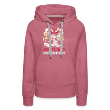 Physique Phyker Drôle de physique appliquée - Sweat à capuche Premium bio Femme - mauve - Devant - Isabella (175cm)