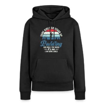 Stand Up Paddling & Alcohol - SUP Stand-Up Paddle - Women’s Premium Organic Hoodie - black - Front - Julia (174cm)