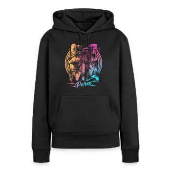 Lima Pérou Vacances Souvenirs - Sweat à capuche Premium bio Femme - noir - Devant - Julia (174cm)
