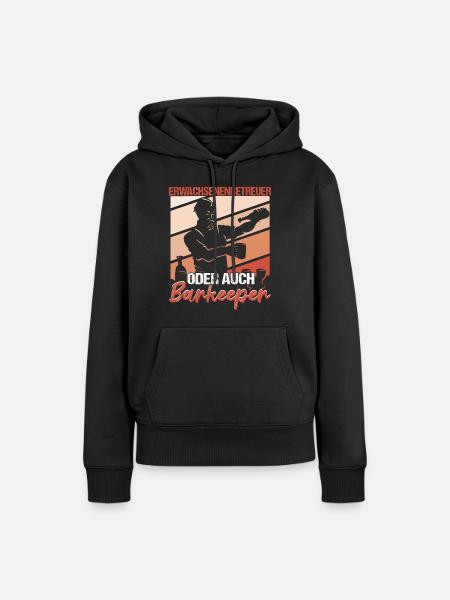 Barkeeper Bartending - Frauen Premium Bio Hoodie - Schwarz