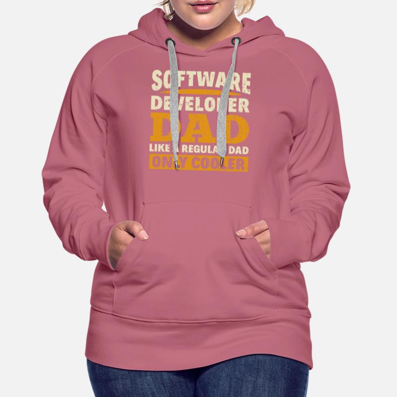 Software Developer Dad - Software Programmierer Frauen Premium Bio Hoodie