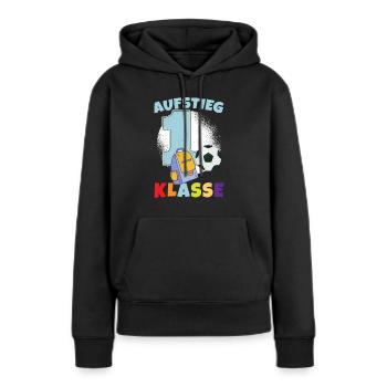 Schulranzen Schultüte Schulstart Schulkind 2023 - Frauen Premium Bio Hoodie - Schwarz - Vorne - Julia (174cm)