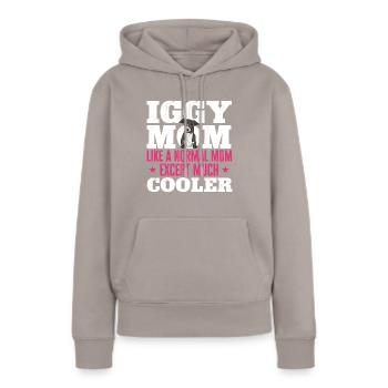 Italian Greyhound Greyhound Dogs - Women’s Premium Organic Hoodie - taupe - Front - Julia (174cm)