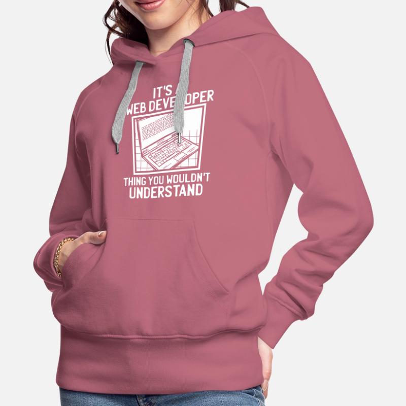 Web Entwickler Webdeveloper Frauen Premium Bio Hoodie