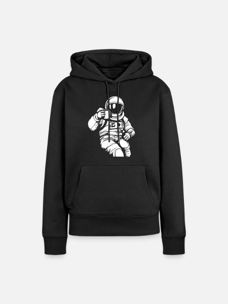 Kaffee Cafe - Frauen Premium Bio Hoodie - Schwarz