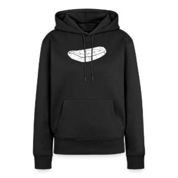 Rafting - Sweat à capuche Premium bio Femme - noir - Devant - Julia (174cm)