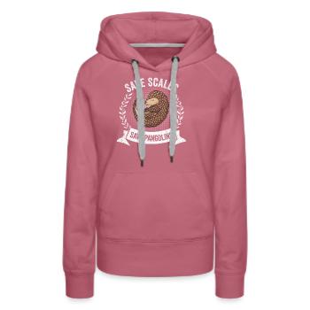 Speichern Schuppentiere Liebhaber Schuppentiere - Frauen Premium Bio Hoodie - Malve - Vorne - Isabella (175cm)