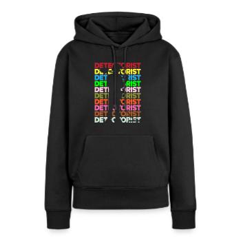 Détecteur de métaux à sondage amusant - Sweat à capuche Premium bio Femme - noir - Devant - Julia (174cm)
