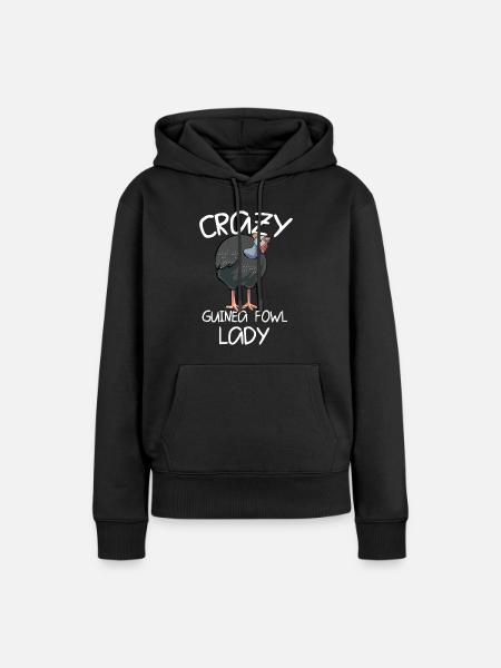 Perlhühner Perlhuhn Guinea Fowl - Frauen Premium Bio Hoodie - Schwarz