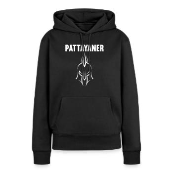 Vintage Thailand Thai Pattayaner Pattaya - Frauen Premium Bio Hoodie - Schwarz - Vorne - Julia (174cm)