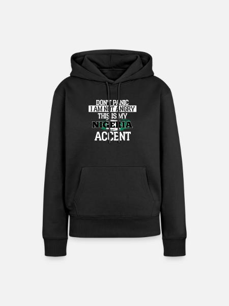 Nigeria - Frauen Premium Bio Hoodie - Schwarz