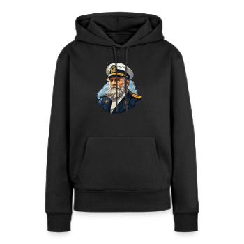 Matrose Segeln - Frauen Premium Bio Hoodie - Schwarz - Vorne - Julia (174cm)