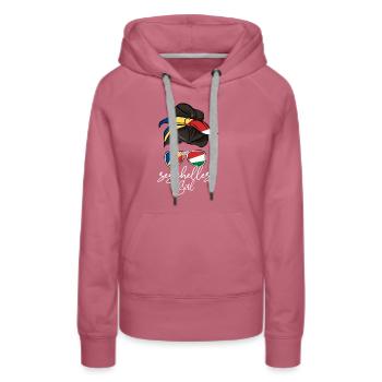 Seychelles - Sweat à capuche Premium bio Femme - mauve - Devant - Isabella (175cm)