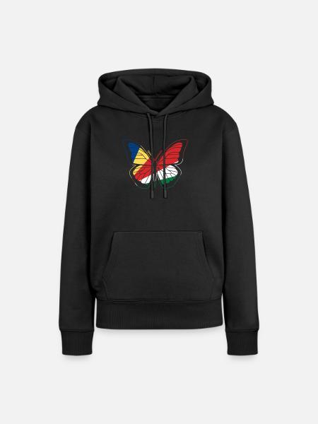 Seychellen - Frauen Premium Bio Hoodie - Schwarz