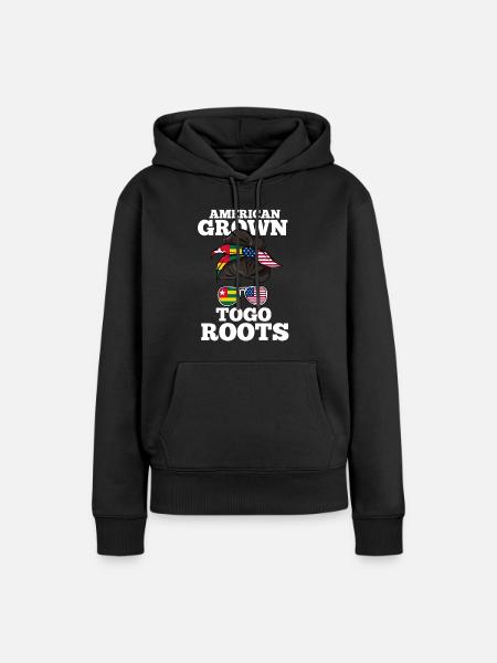 Togo - Frauen Premium Bio Hoodie - Schwarz