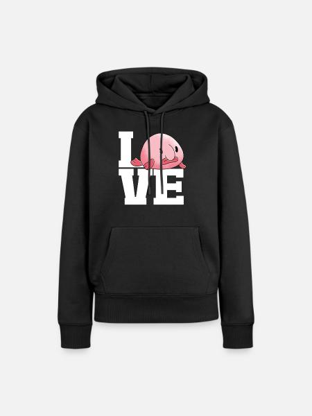 Blobfisch - Frauen Premium Bio Hoodie - Schwarz